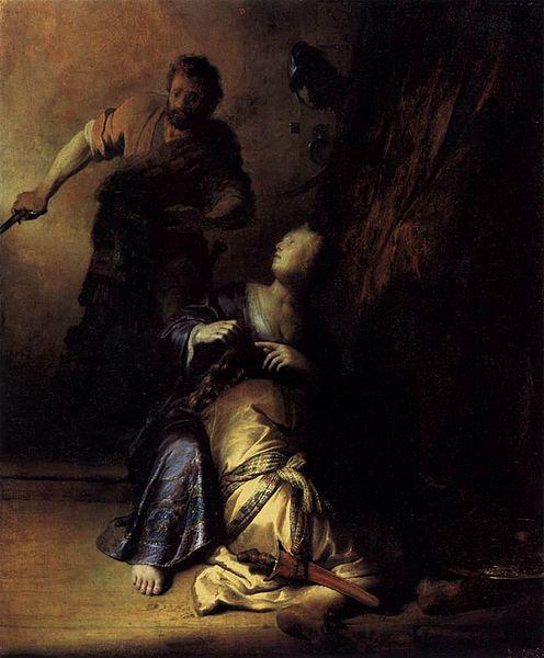 REMBRANDT Harmenszoon van Rijn Samson and Delilah